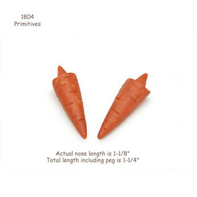 Set Of 4 --- 1-1/4" Orange Carrot Nose For Snowman Crafts - Darice
