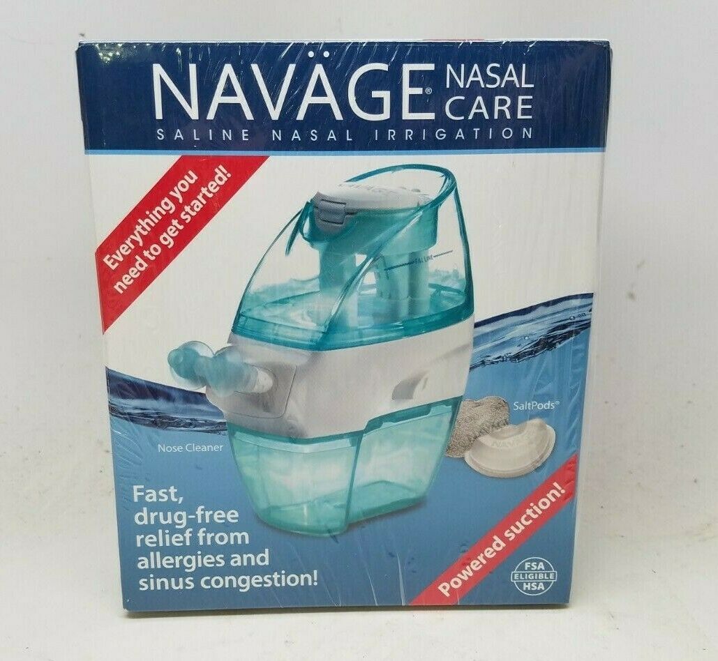Navage Nasal Care Saline Nasal Irrigation Powered Suction New