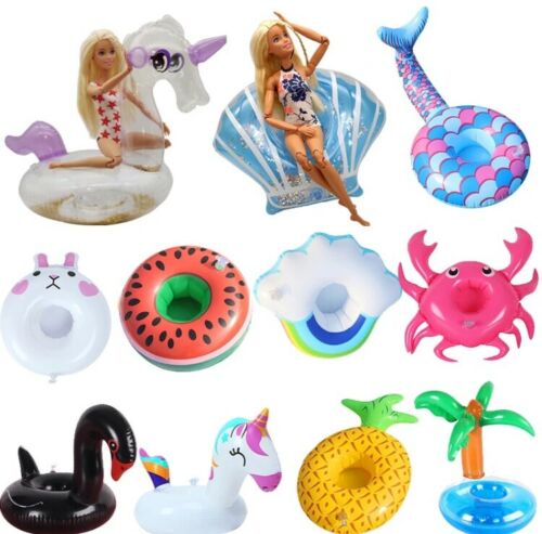 5 Barbie Doll Size Inflatable Floats -for Pool Or Dollfurniture