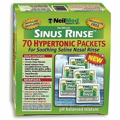 Neilmed Sinus Rinse Extra Strength Soothing Saline 70 Packets