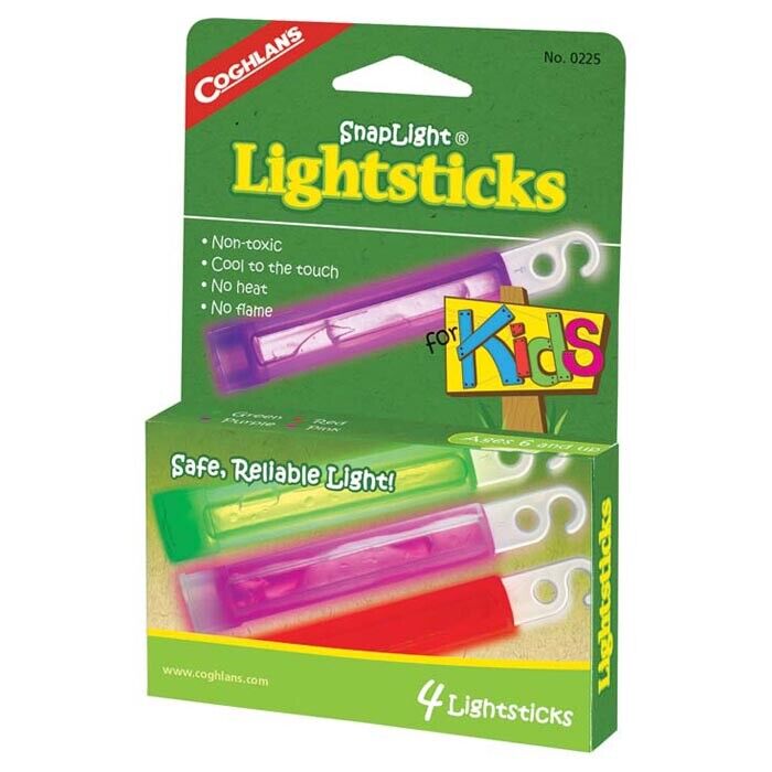 Coghlan's Snaplight Lightsticks Kid 4 Pack