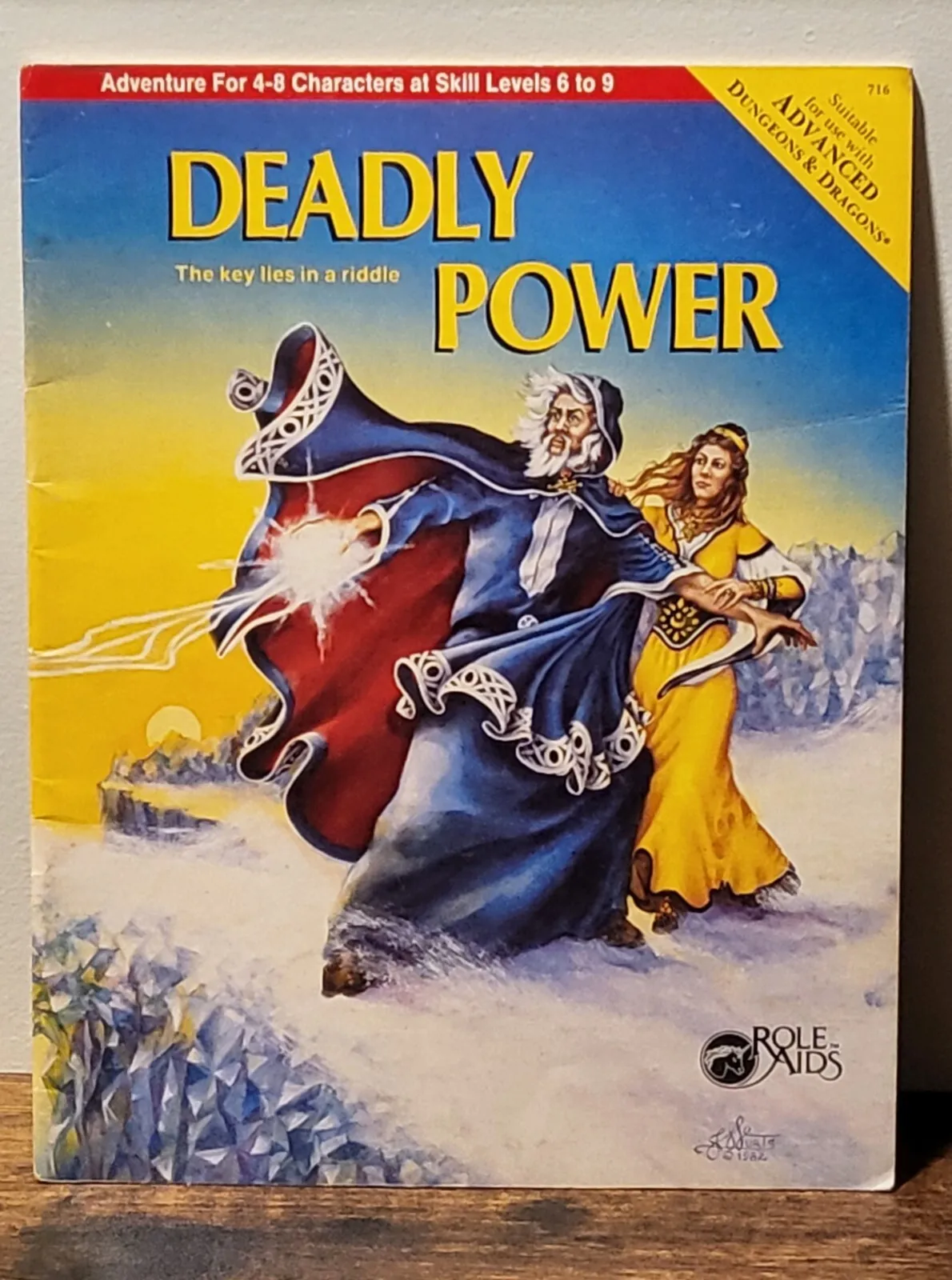 Deadly Power The Key Lies In The Riddle Dungeons And Dragons Role Aids 1984