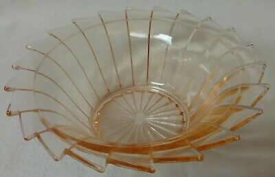 Sierra Pink Bowl Cereal 5.5" Set Of 3 Jeannette Glass Company