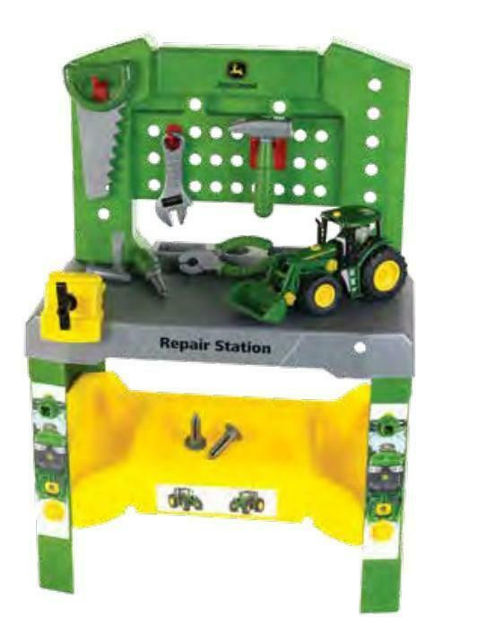 Lp66712 John Deere Ertl Buildable Repair Station & Tractor
