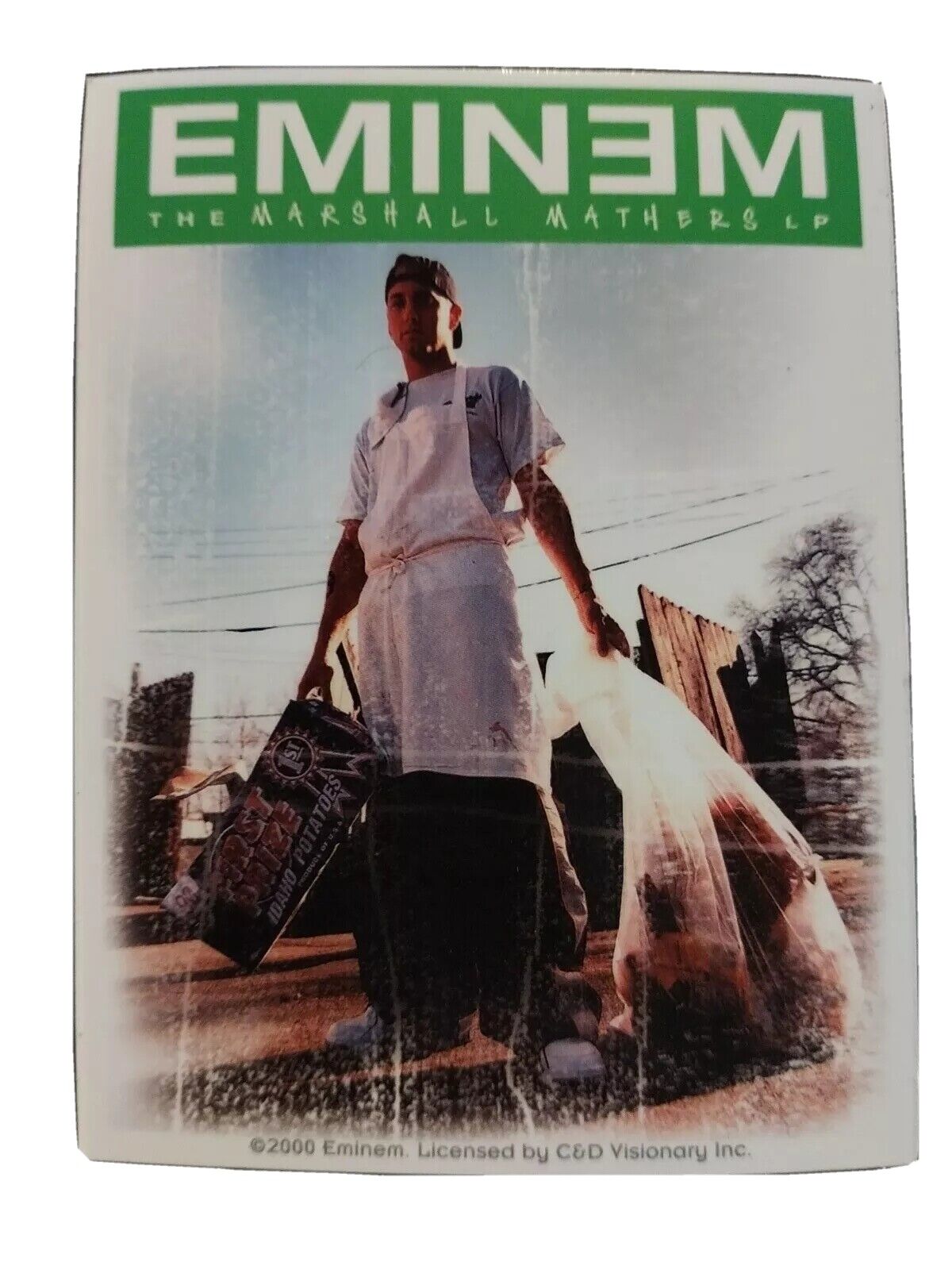 Eminem Sticker Marshall Mathers Lp Garbage Boy 2000 Free Shipping.
