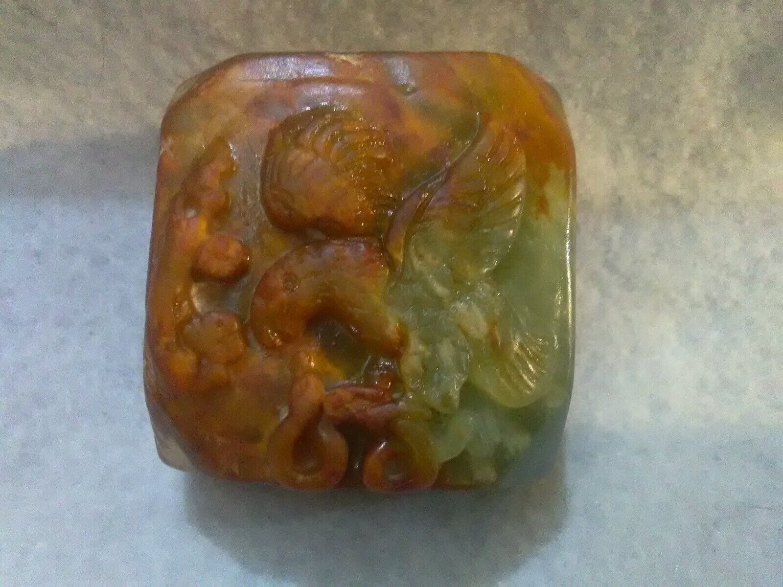 8/10b Ancient Chinese Tang Dynasty Jade Miltary Seal 600-900 Ad