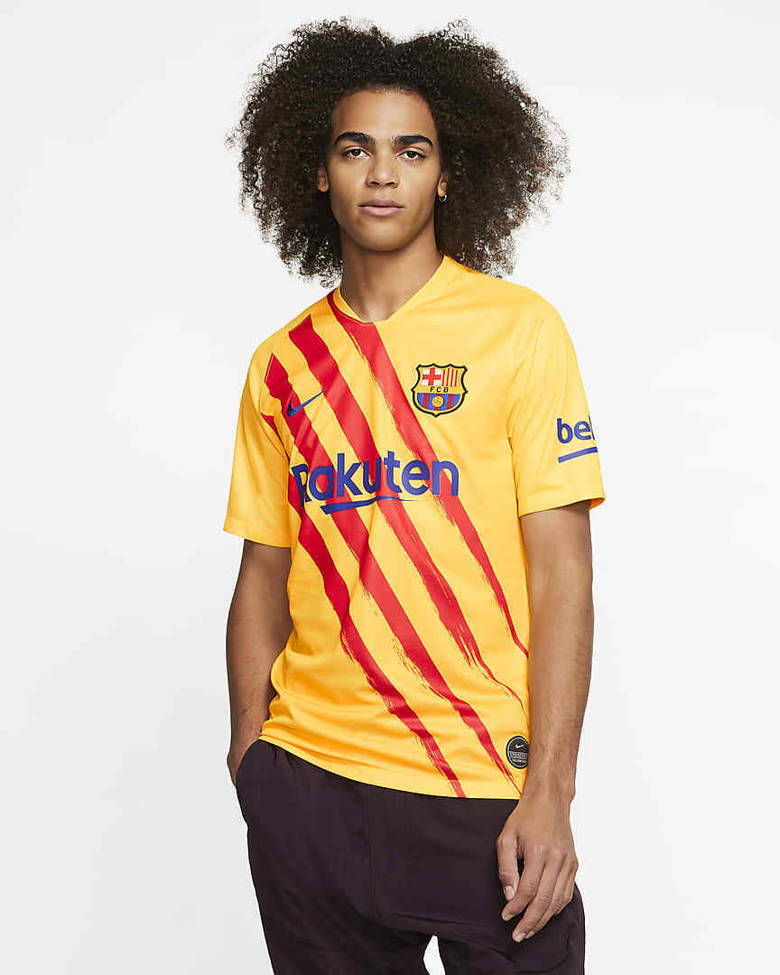 Nike Men's F.c. Barcelona Stadium Fourth Football Shirt New Ct2527-717 New S