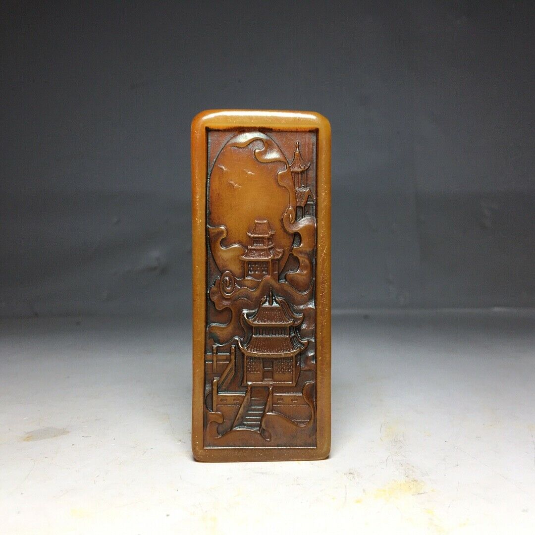 Chinese Natural Shoushan Stone Hand Carved Exquisite Seals 41063