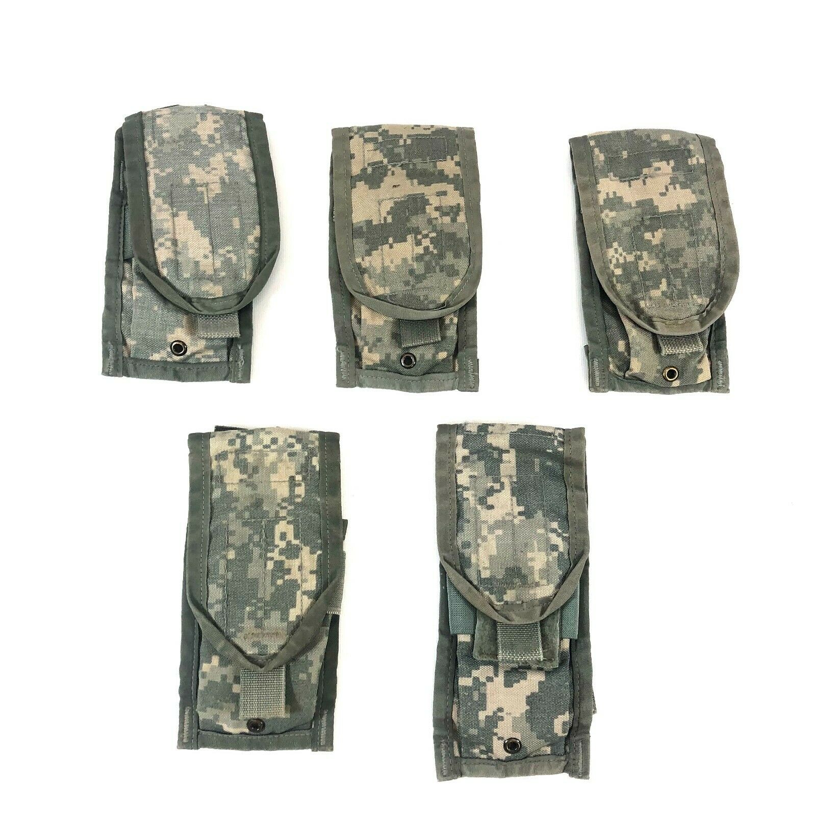 5 Acu Double Mag Pouch Army Molle Ii Camo Usgi Military Pouches, 2 Magazine